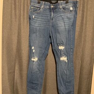 Torrid Dark Blue Bombshell Skinny Jeans